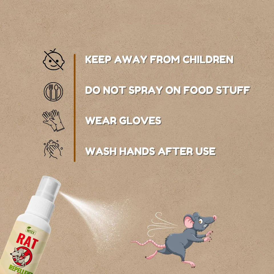 Rat Repellent Spray – Protects Car Wires, Engine, Home & Office (50ml) Decent Vibes