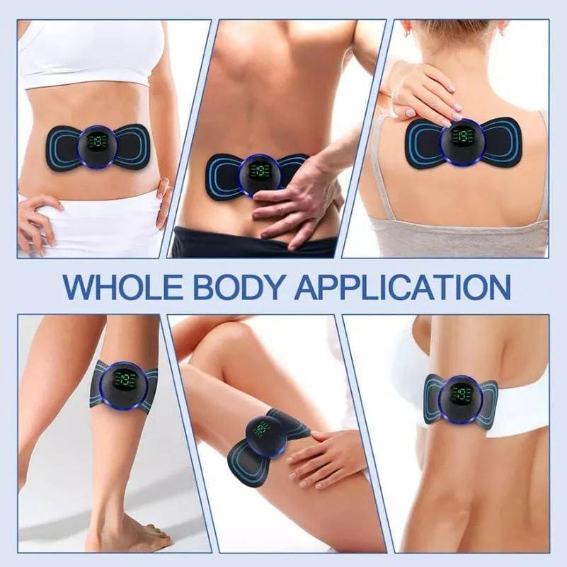 Wireless EMS Mini Body Massager – Portable Butterfly Massager for Pain Relief & Blood Circulation Decent Vibes