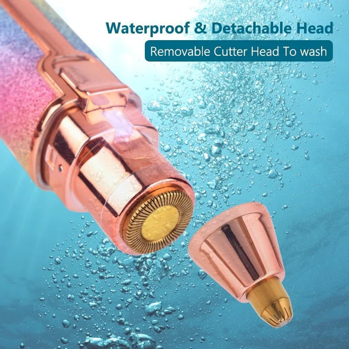 2 in 1 Electric Eyebrow Trimmer & Flawless Hair Remover – Rechargeable Painless Shaver for Women Decent Vibes