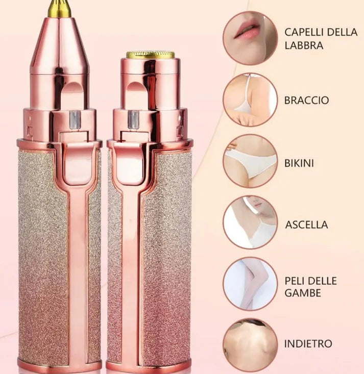 2 in 1 Electric Eyebrow Trimmer & Flawless Hair Remover – Rechargeable Painless Shaver for Women Decent Vibes