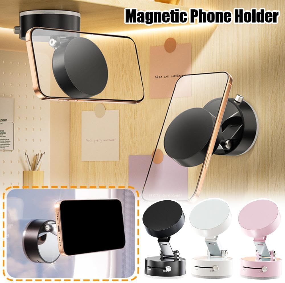 360° Magnetic Phone Holder – Strong Magnetic Suction Mount for Car, Desk & Tabletop Use Decent Vibes