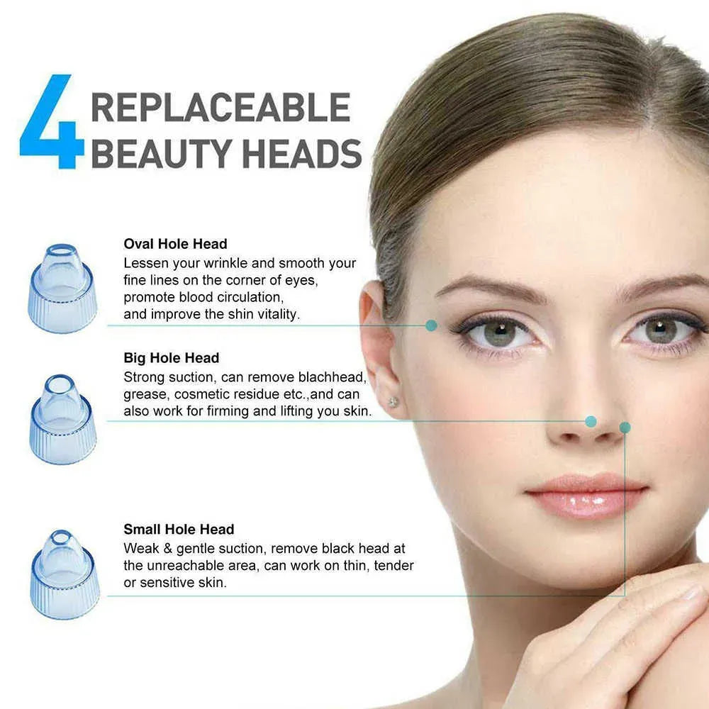 4 in 1 Rechargeable Blackhead Removal Machine – Face Acne Pore Cleaner Vacuum Suction Tool Decent Vibes