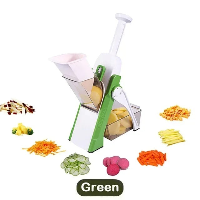 5 in 1 Manual Vegetable Cutter – Multifunction Slicer, Chopper & Shredder for Kitchen Decent Vibes