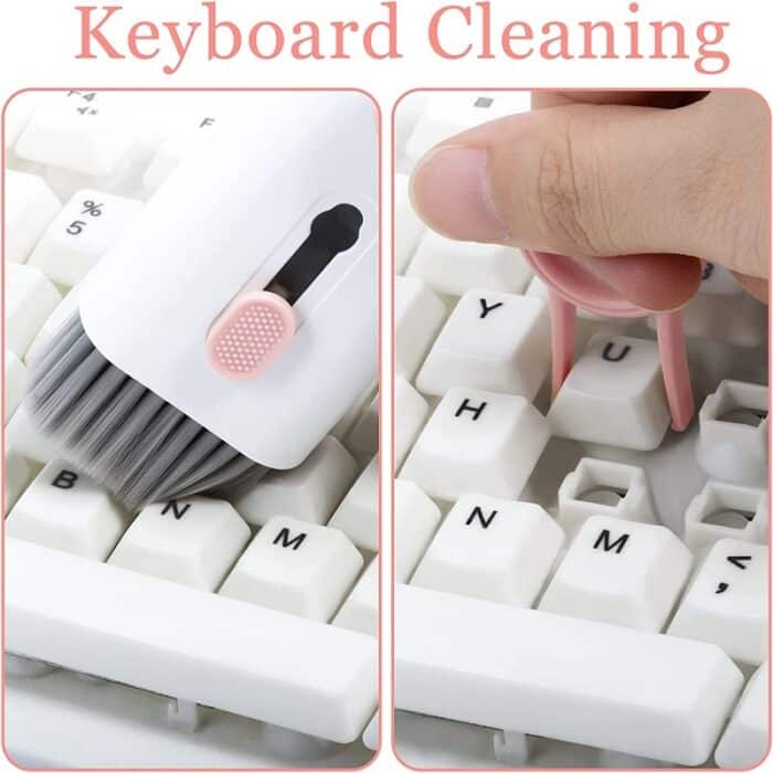 7 in 1 Keyboard & Gadget Cleaning Kit – Multifunctional Brush Set for Laptop, Mobile & Airpods Decent Vibes