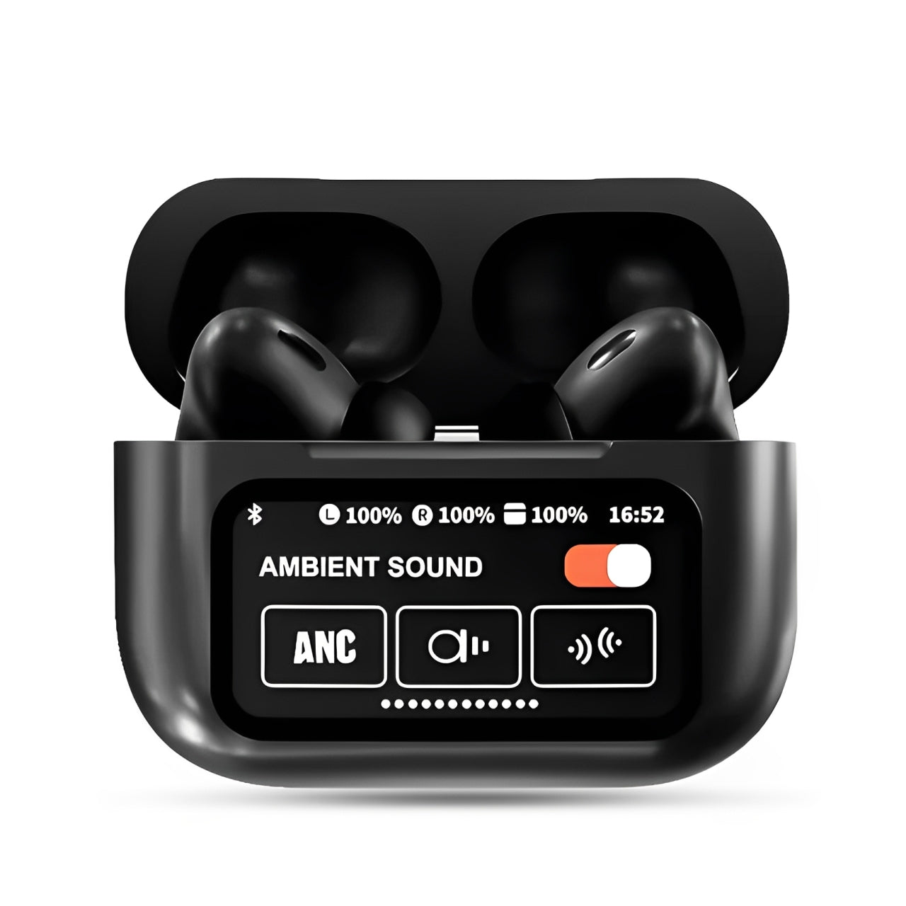 A9 AirPods Pro with Digital Display – ANC, Transparency Mode & Touch Volume Control Decent Vibes
