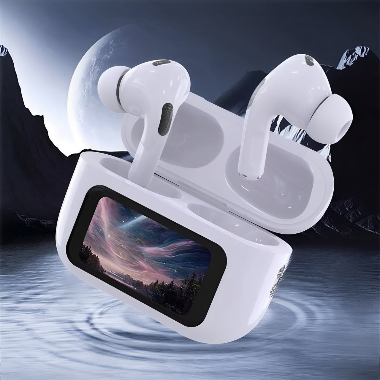 A9 AirPods Pro with Digital Display – ANC, Transparency Mode & Touch Volume Control Decent Vibes