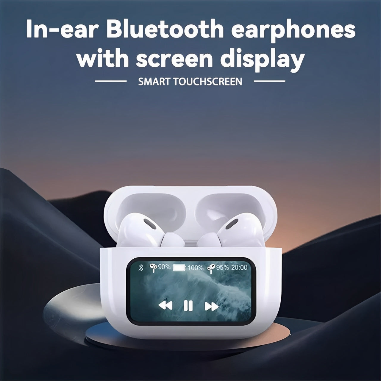 A9 AirPods Pro with Digital Display – ANC, Transparency Mode & Touch Volume Control Decent Vibes