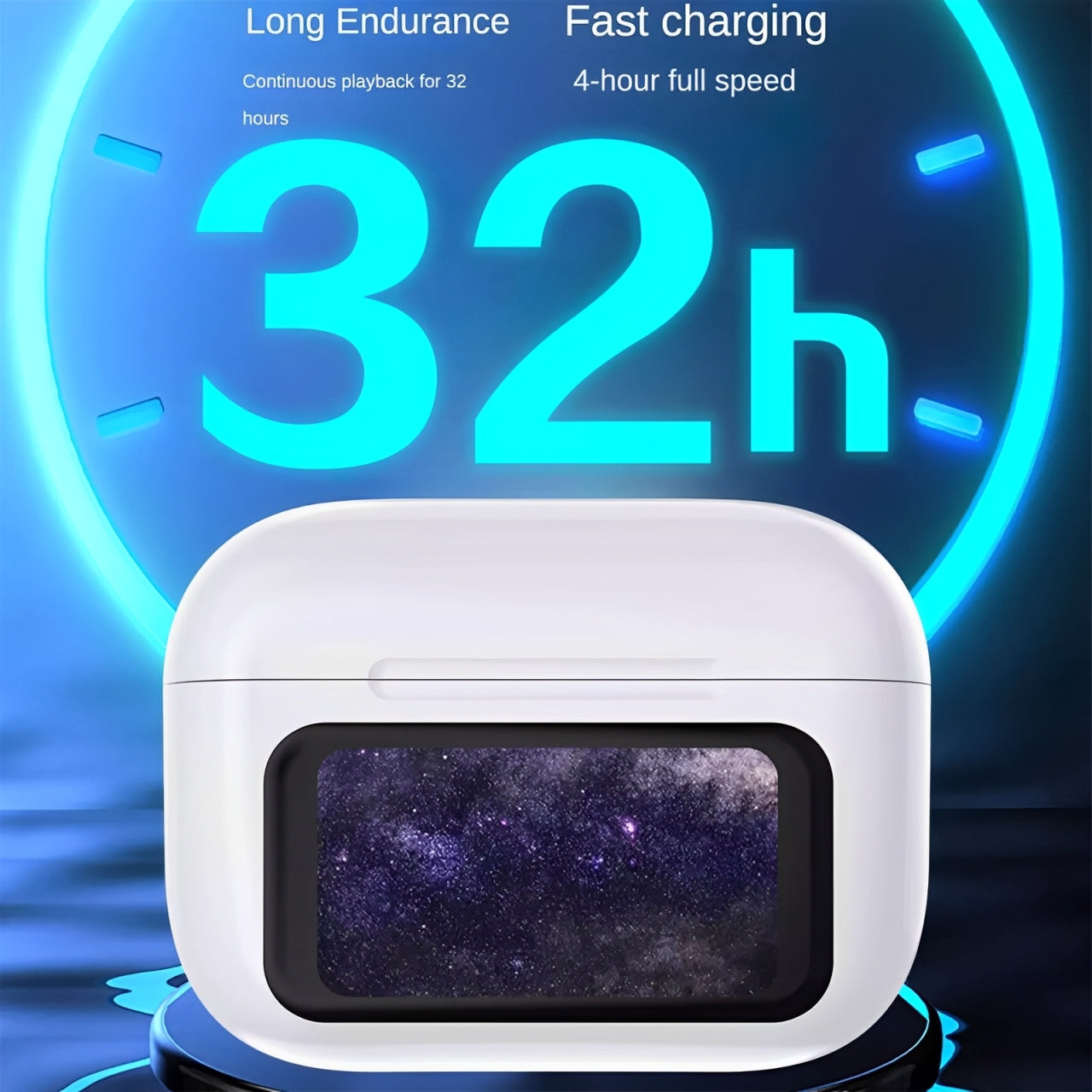 A9 AirPods Pro with Digital Display – ANC, Transparency Mode & Touch Volume Control Decent Vibes