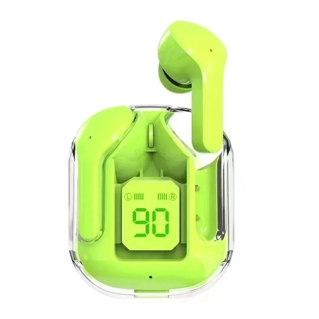 Air 31 TWS Earbuds – Wireless Bluetooth 5.3 with Transparent Case & Noise Reduction Decent Vibes