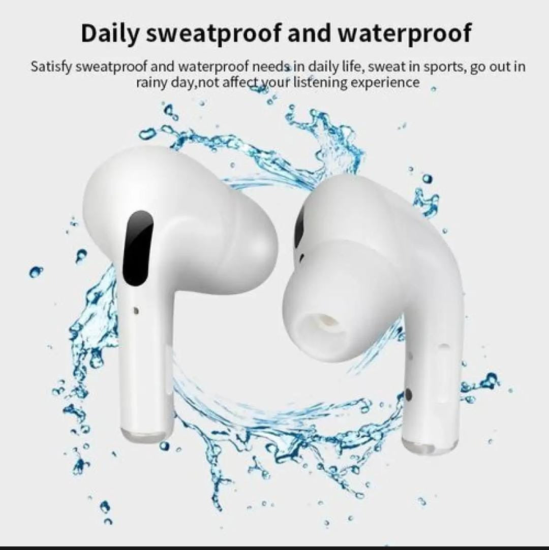 Apple Pro 2 Bluetooth Earbuds – Bazzer Sound | Magnetic Design | Volume Control | Wireless Charging (Made in Japan) Decent Vibes
