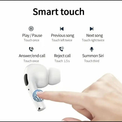 Apple Pro 2 Bluetooth Earbuds – Bazzer Sound | Magnetic Design | Volume Control | Wireless Charging (Made in Japan) Decent Vibes