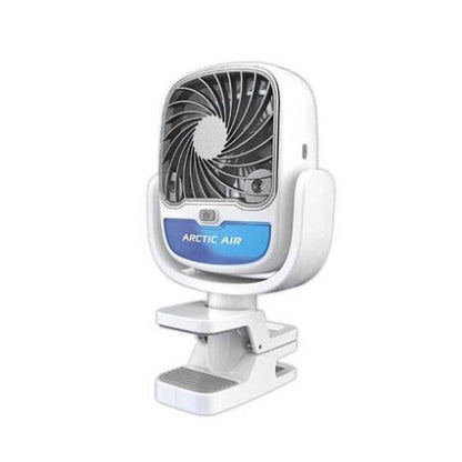 Arctic Air Portable Fan with Universal Clamp – 3 Speed, Cordless, 360° Swivel Decent Vibes