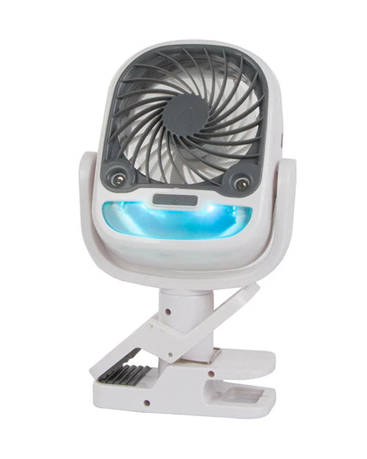 Arctic Air Portable Fan with Universal Clamp – 3 Speed, Cordless, 360° Swivel Decent Vibes