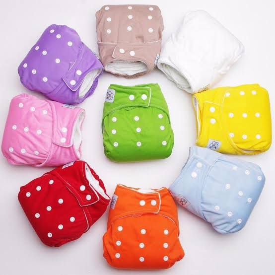 Baby Washable Flexible Diapers | Adjustable & Reusable Cloth Training Diaper (0–2 Years) – Random Color Decent Vibes