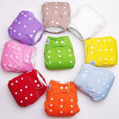 Baby Washable Flexible Diapers | Adjustable & Reusable Cloth Training Diaper (0–2 Years) – Random Color Decent Vibes