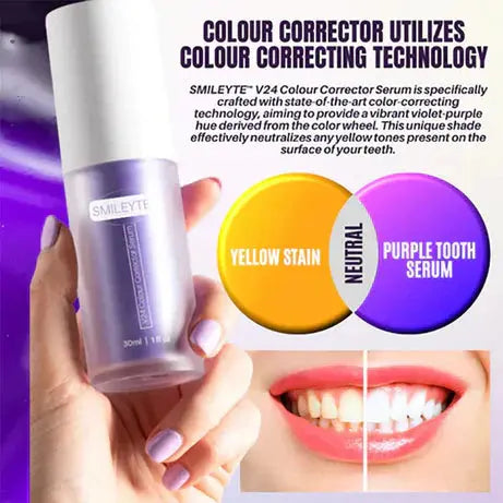 Hismile V34 Purple Teeth Whitening – Colour Corrector Serum 30 ml Decent Vibes