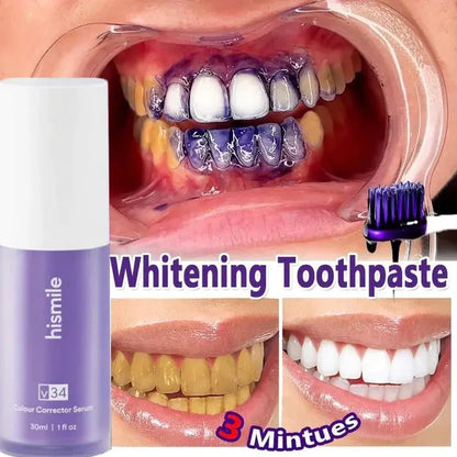 Hismile V34 Purple Teeth Whitening – Colour Corrector Serum 30 ml Decent Vibes
