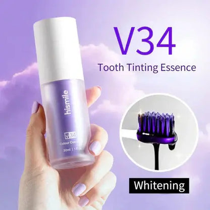 Hismile V34 Purple Teeth Whitening – Colour Corrector Serum 30 ml Decent Vibes