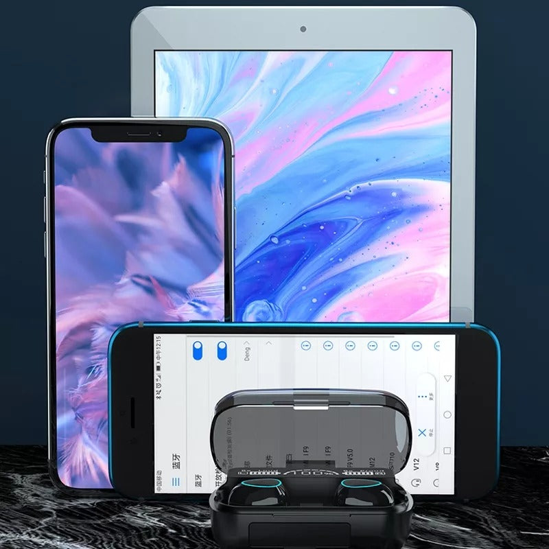 M10 TWS Wireless Earbuds – Bluetooth 5.1 with Power Bank, LED Display & Touch Control Decent Vibes