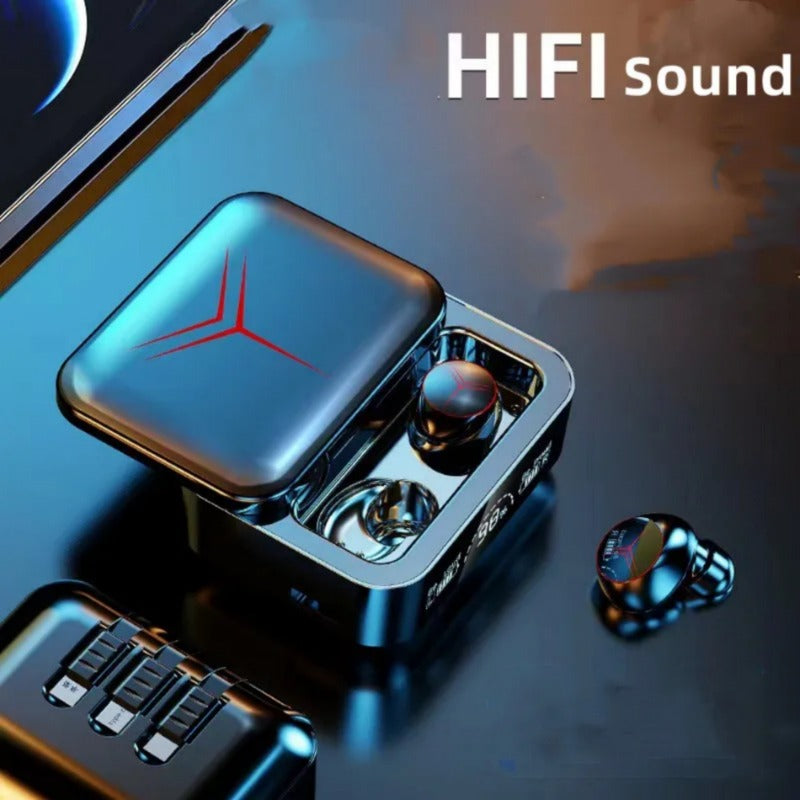 M88 Plus TWS Earbuds – Wireless Bluetooth 5.5 with LED Display & Power Bank Decent Vibes