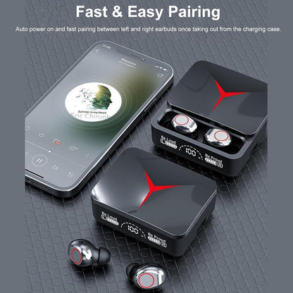 M90 Pro TWS Earbuds 5.3 – Gaming Wireless Earphones with LED Display & Long Battery Life Decent Vibes