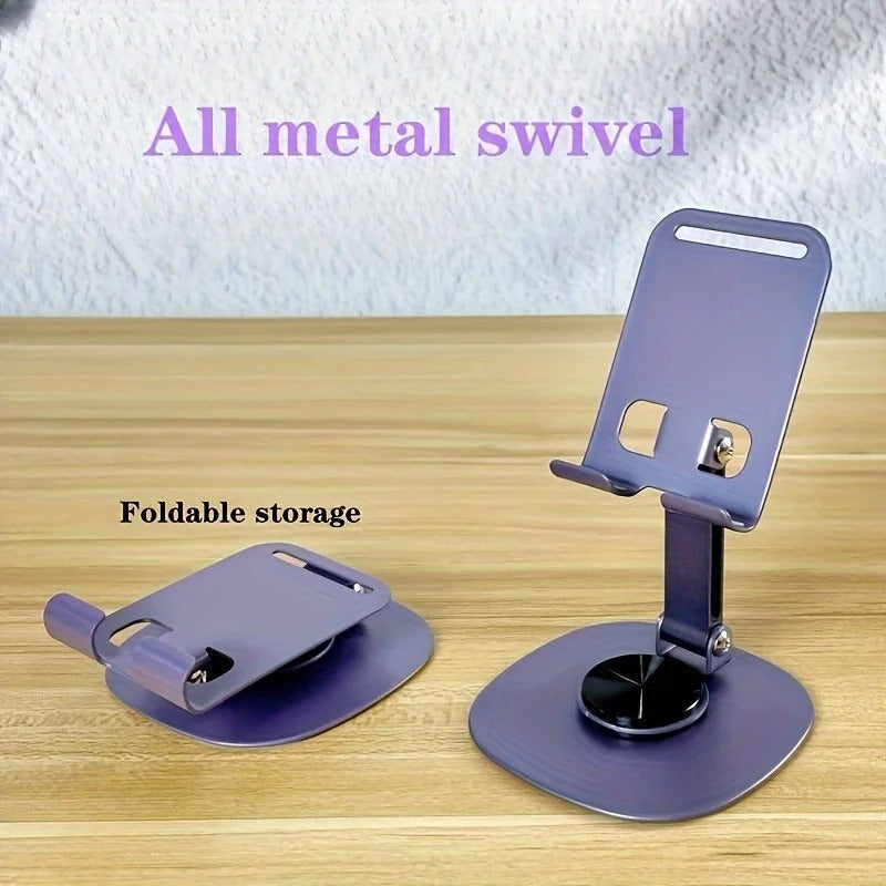 Metal Mobile Holder – 360° Rotatable Stand with Carbon Steel Plate | Strong Grip & Universal Fit Decent Vibes
