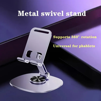 Metal Mobile Holder – 360° Rotatable Stand with Carbon Steel Plate | Strong Grip & Universal Fit Decent Vibes