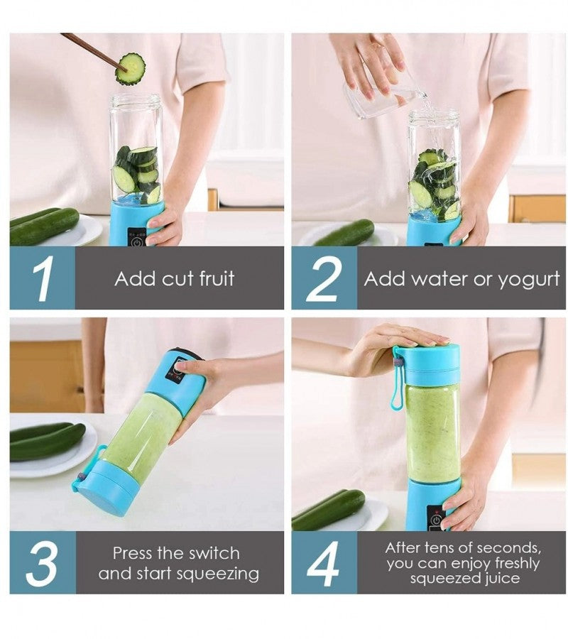 Portable Juicer Blender Cup – USB Rechargeable Mini Smoothie & Ice Crusher (260ml) Decent Vibes