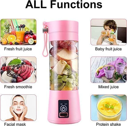 Portable Juicer Blender Cup – USB Rechargeable Mini Smoothie & Ice Crusher (260ml) Decent Vibes