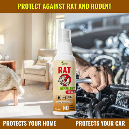 Rat Repellent Spray – Protects Car Wires, Engine, Home & Office (50ml) Decent Vibes