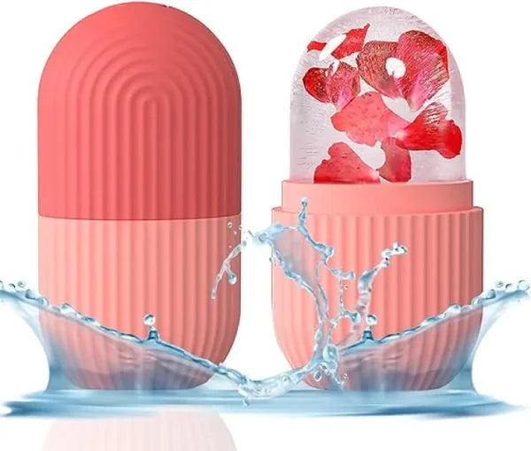 Silicone Cube Facial Ice Roller – Reusable Skincare Tool for Massage, Pore Tightening & Anti-Aging Decent Vibes