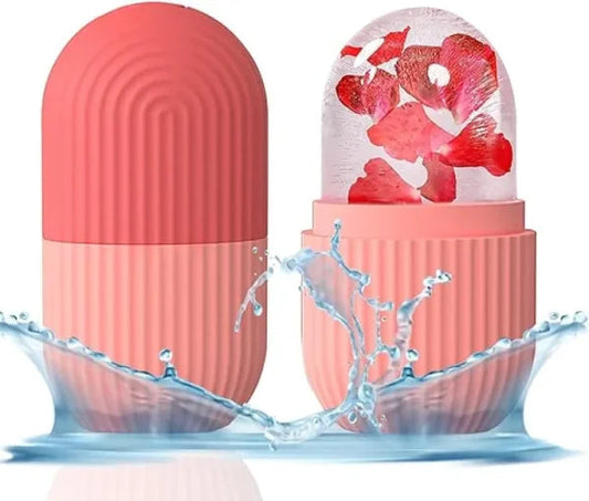 Silicone Cube Facial Ice Roller – Reusable Skincare Tool for Massage, Pore Tightening & Anti-Aging Decent Vibes