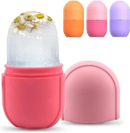 Silicone Cube Facial Ice Roller – Reusable Skincare Tool for Massage, Pore Tightening & Anti-Aging Decent Vibes