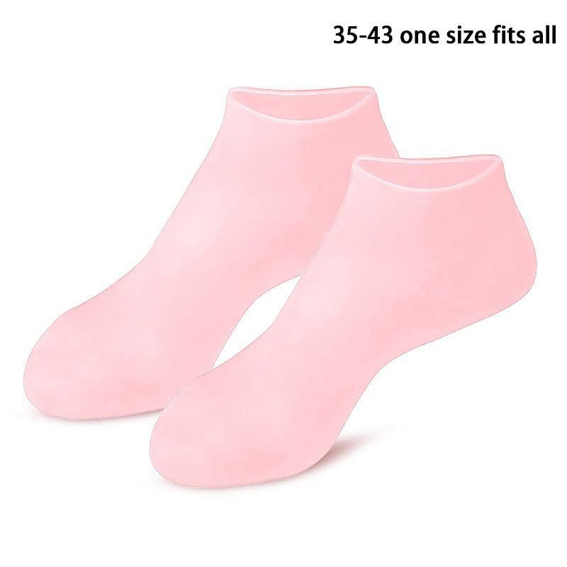 Silicone Gel Moisturizing Socks – Foot Care for Cracked Heels, Dryness & Dead Skin Removal Decent Vibes