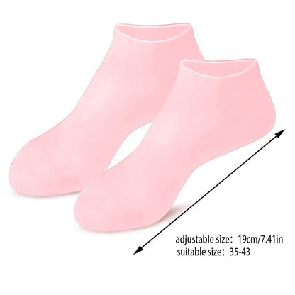 Silicone Gel Moisturizing Socks – Foot Care for Cracked Heels, Dryness & Dead Skin Removal Decent Vibes