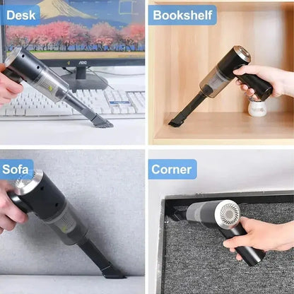 3-in-1 Handheld Rechargeable Vacuum Cleaner – High Suction, Cordless & Multi-Surface Cleaning Decent Vibes