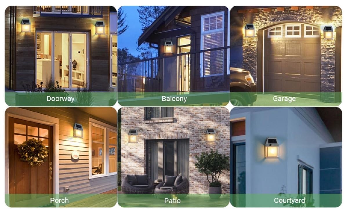 Solar Tungsten Filament Lamp – Outdoor Waterproof Intelligent Induction Wall Light for Garden & Courtyard Decent Vibes