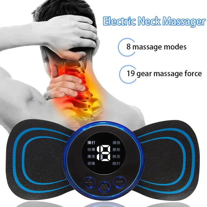 Wireless EMS Mini Body Massager – Portable Butterfly Massager for Pain Relief & Blood Circulation Decent Vibes