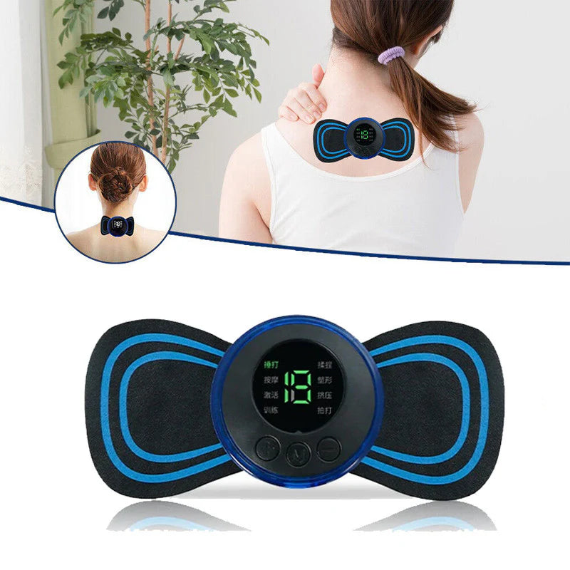 Wireless EMS Mini Body Massager – Portable Butterfly Massager for Pain Relief & Blood Circulation Decent Vibes