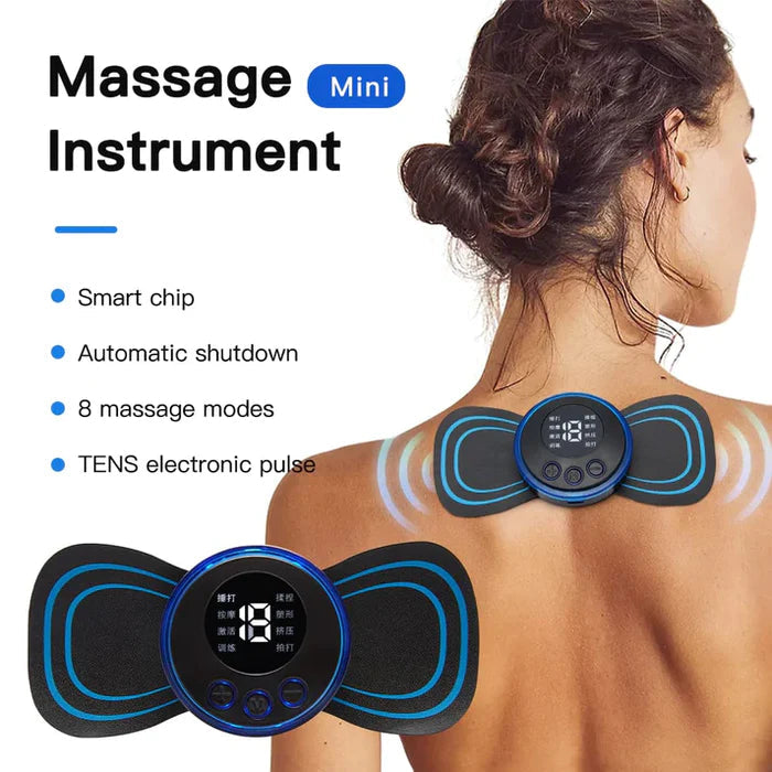 Wireless EMS Mini Body Massager – Portable Butterfly Massager for Pain Relief & Blood Circulation Decent Vibes