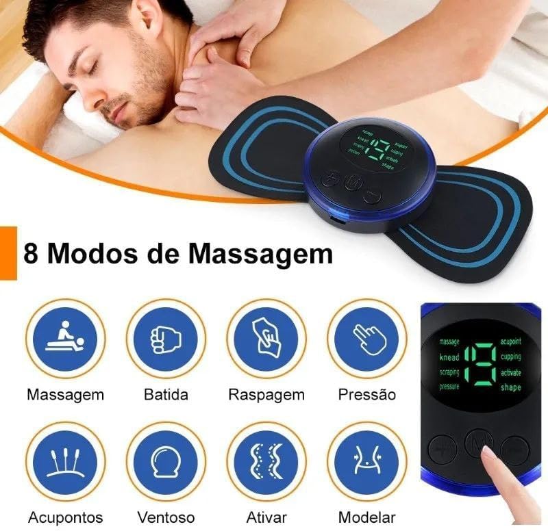 Wireless EMS Mini Body Massager – Portable Butterfly Massager for Pain Relief & Blood Circulation Decent Vibes