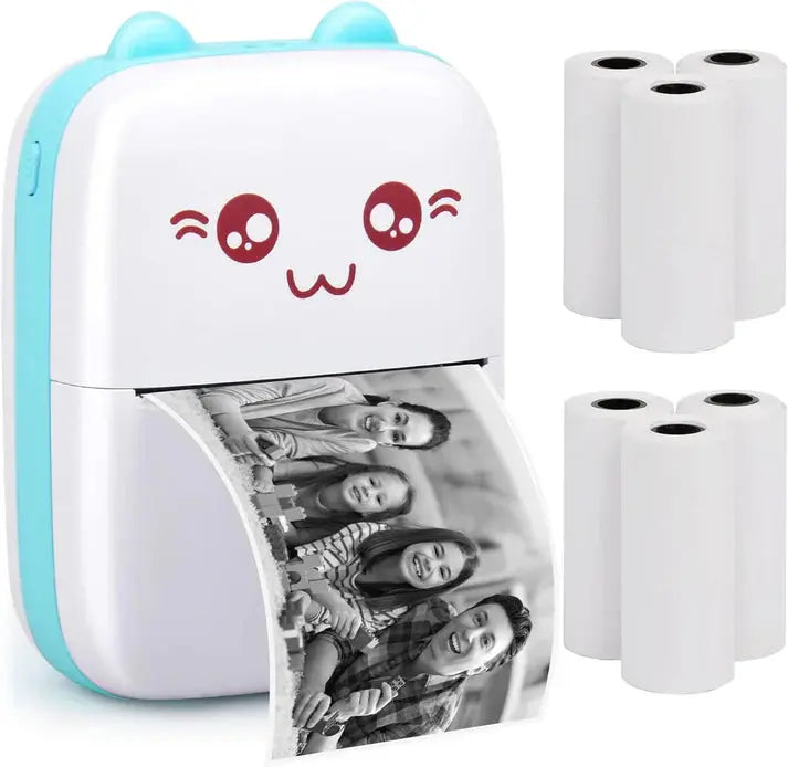 Wireless Mini Thermal Printer – Instant Inkless Photo & Label Printer (For Kids & Office Use) Decent Vibes