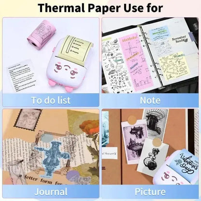 Wireless Mini Thermal Printer – Instant Inkless Photo & Label Printer (For Kids & Office Use) Decent Vibes