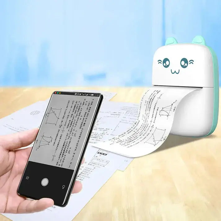 Wireless Mini Thermal Printer – Instant Inkless Photo & Label Printer (For Kids & Office Use) Decent Vibes